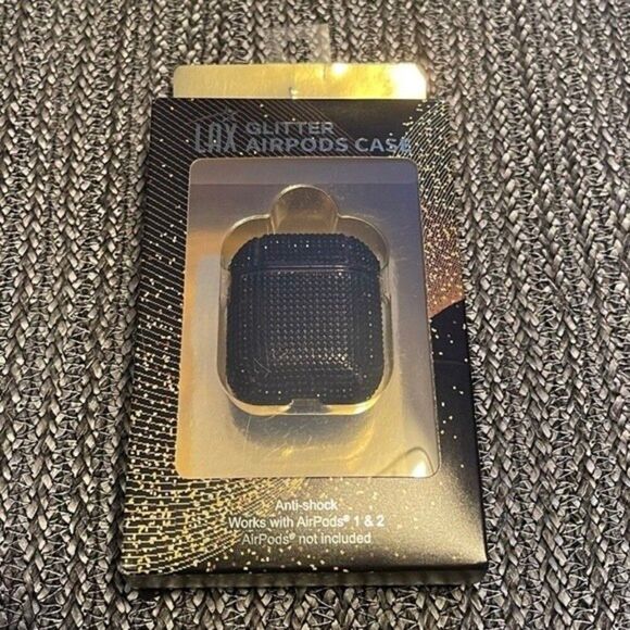 LAX Glitter Airpods Case Black New in Box! - Picture 1 of 2